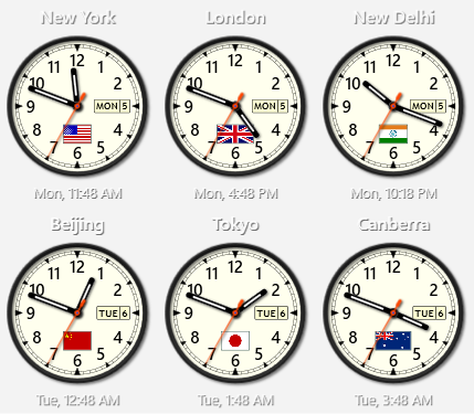 Sharp World Clock 9.6.7 interface screenshot