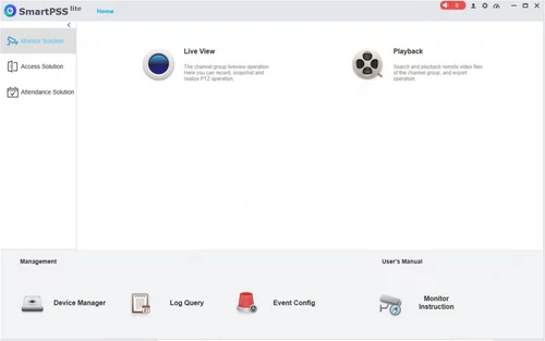SmartPSS Lite 1.003.000000082.2. R.25020 – A snapshot of the explanation