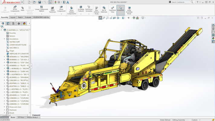 SolidWorks Premium 2025. SP2.0 interface screenshot