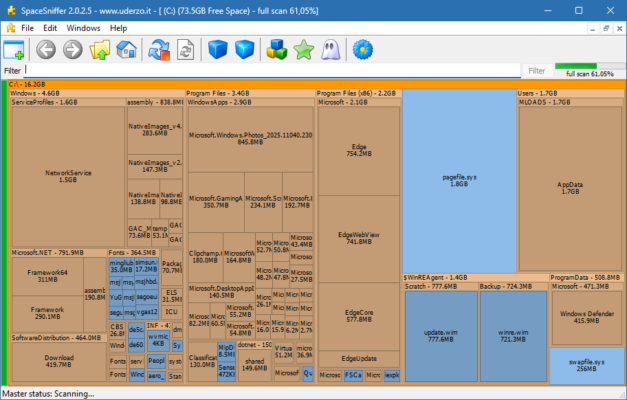 SpaceSniffer 2.0.3.1.12 – Visual Disk Space Analyzer – A snapshot of the explanation