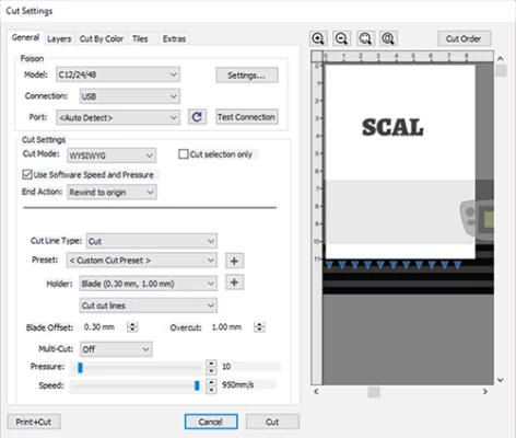 Sure Cuts A Lot Pro 6.077 interface screenshot