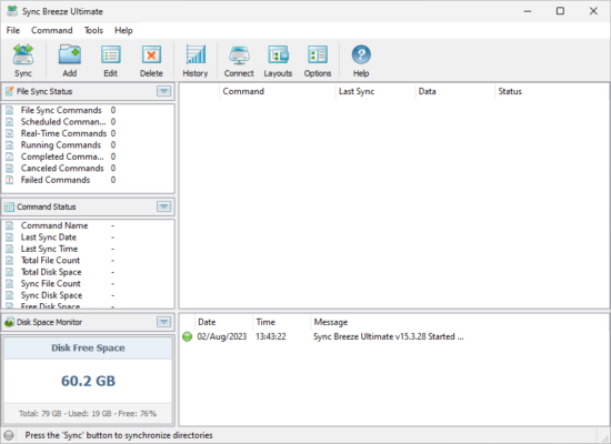 Sync Breeze Ultimate 17.3.16 interface screenshot