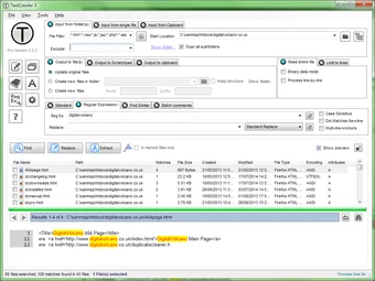 TextCrawler Pro 3.1.3 interface screenshot