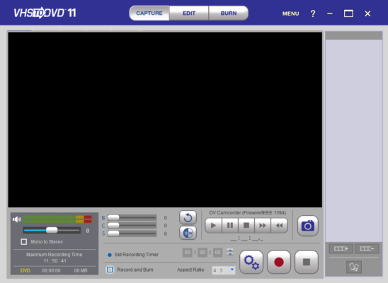 VIDBOX VHS to DVD 11.2 interface screenshot