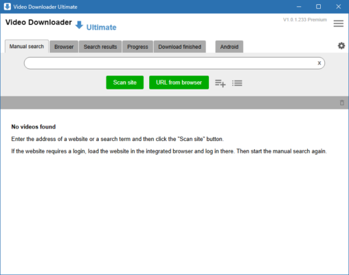 Video Downloader Ultimate 1.0.1.237 – A snapshot of the explanation