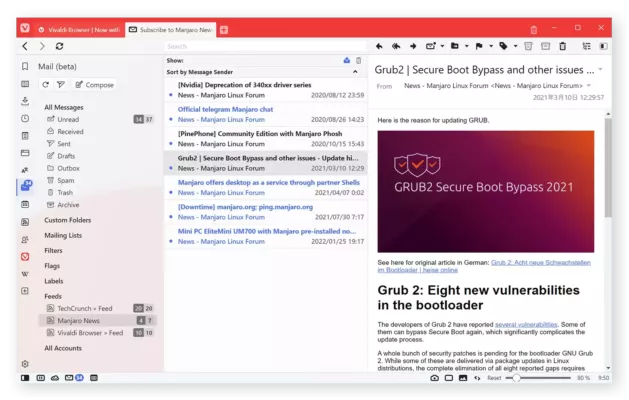 Vivaldi browser 7.5.3735.66 – A snapshot of the explanation