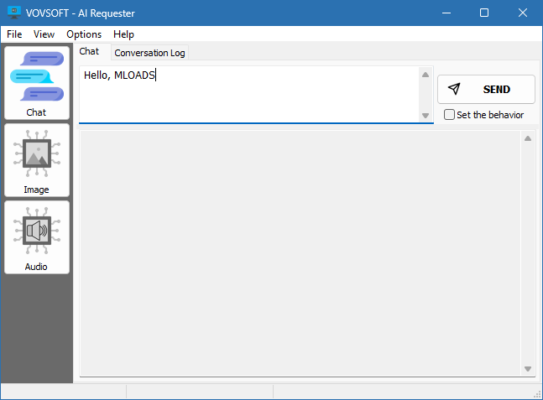 VovSoft AI Requester 4.0 interface screenshot