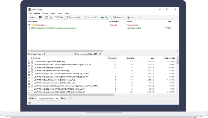 WinContig 5.3.2 interface screenshot