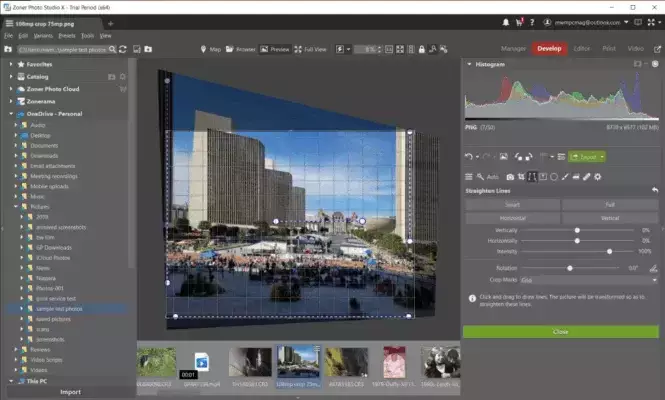 Zoner Photo Studio X 19.2509.2.661: All-in-One Photo Editing & Management interface screenshot